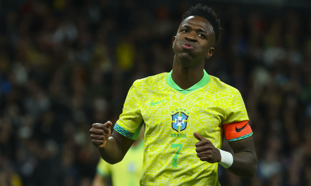 Vinícius Júnior quiere romper una sequía que preocupa a Brasil