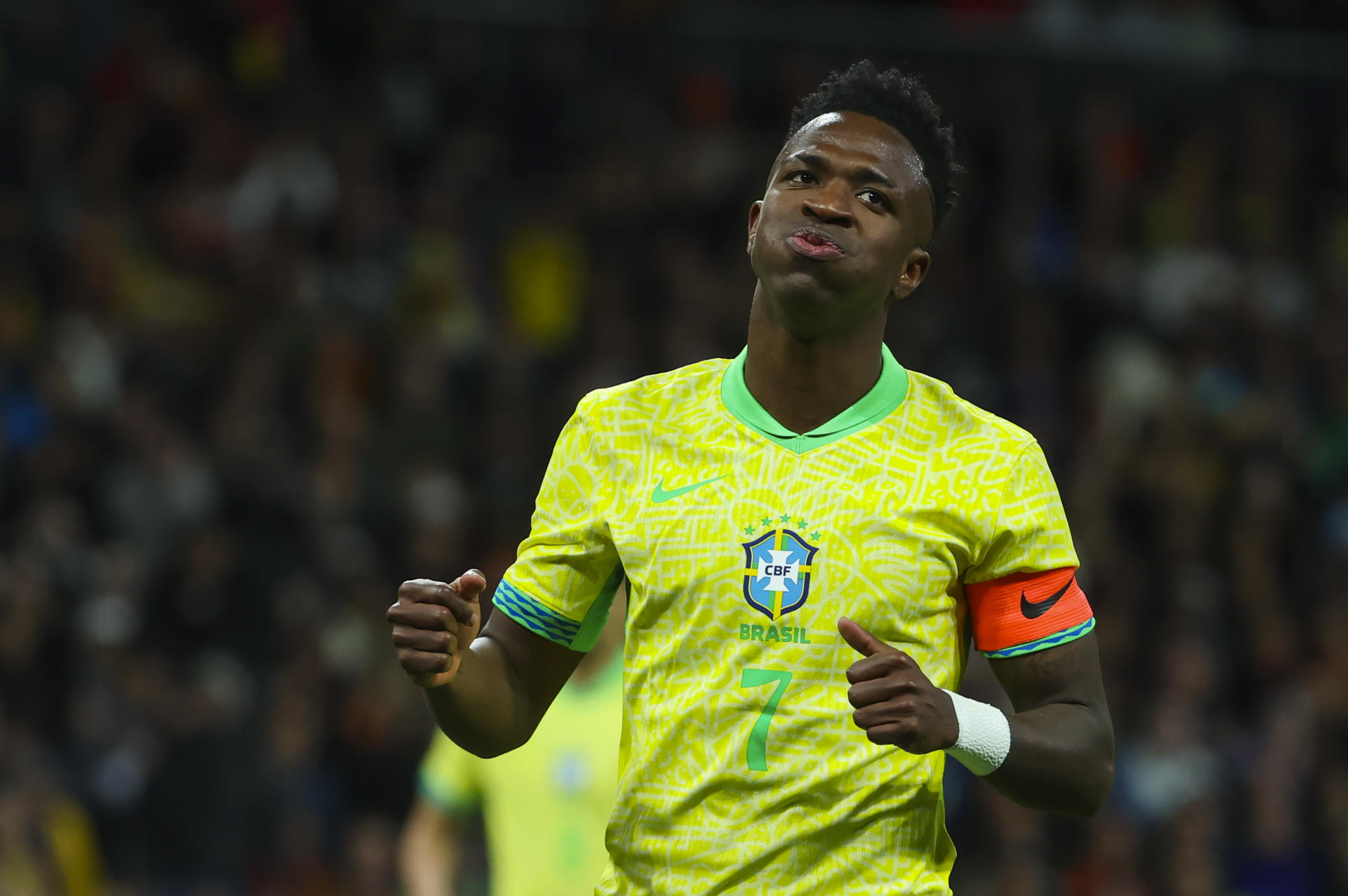 Vinícius Júnior quiere romper una sequía que preocupa a Brasil