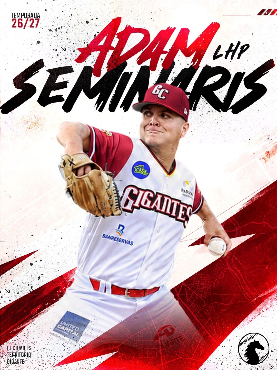 Gigantes del Cibao contratan al lanzador zurdo Adam Seminaris