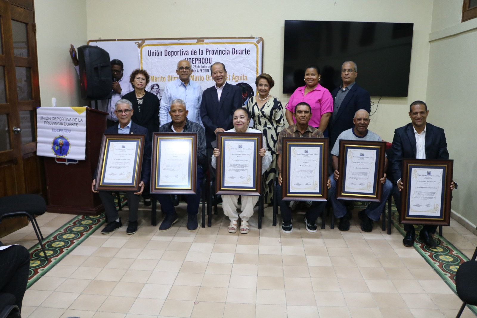 Unión Deportiva Duarte reconoce a grandes glorias del deporte con el Mérito Olímpico Mario Ortega