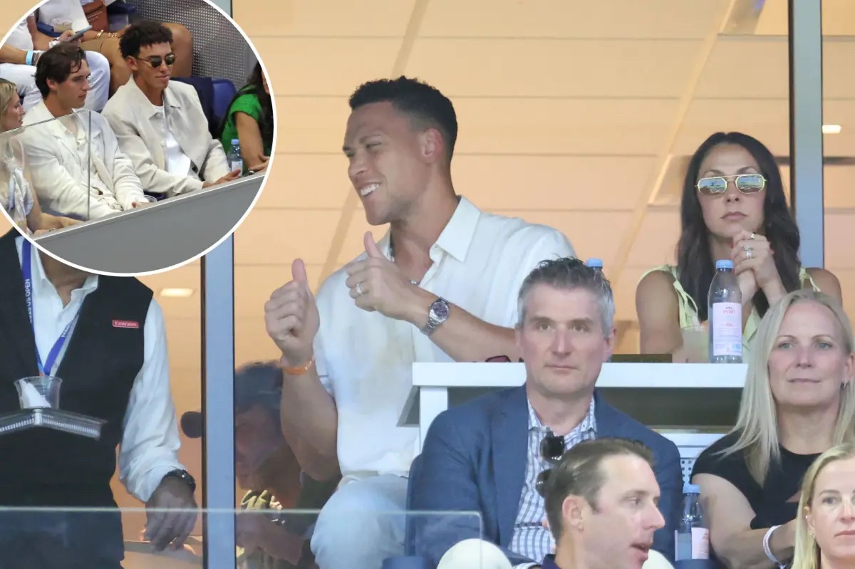 Aaron Judge, wife take in US Open action on eve of Yankees return
