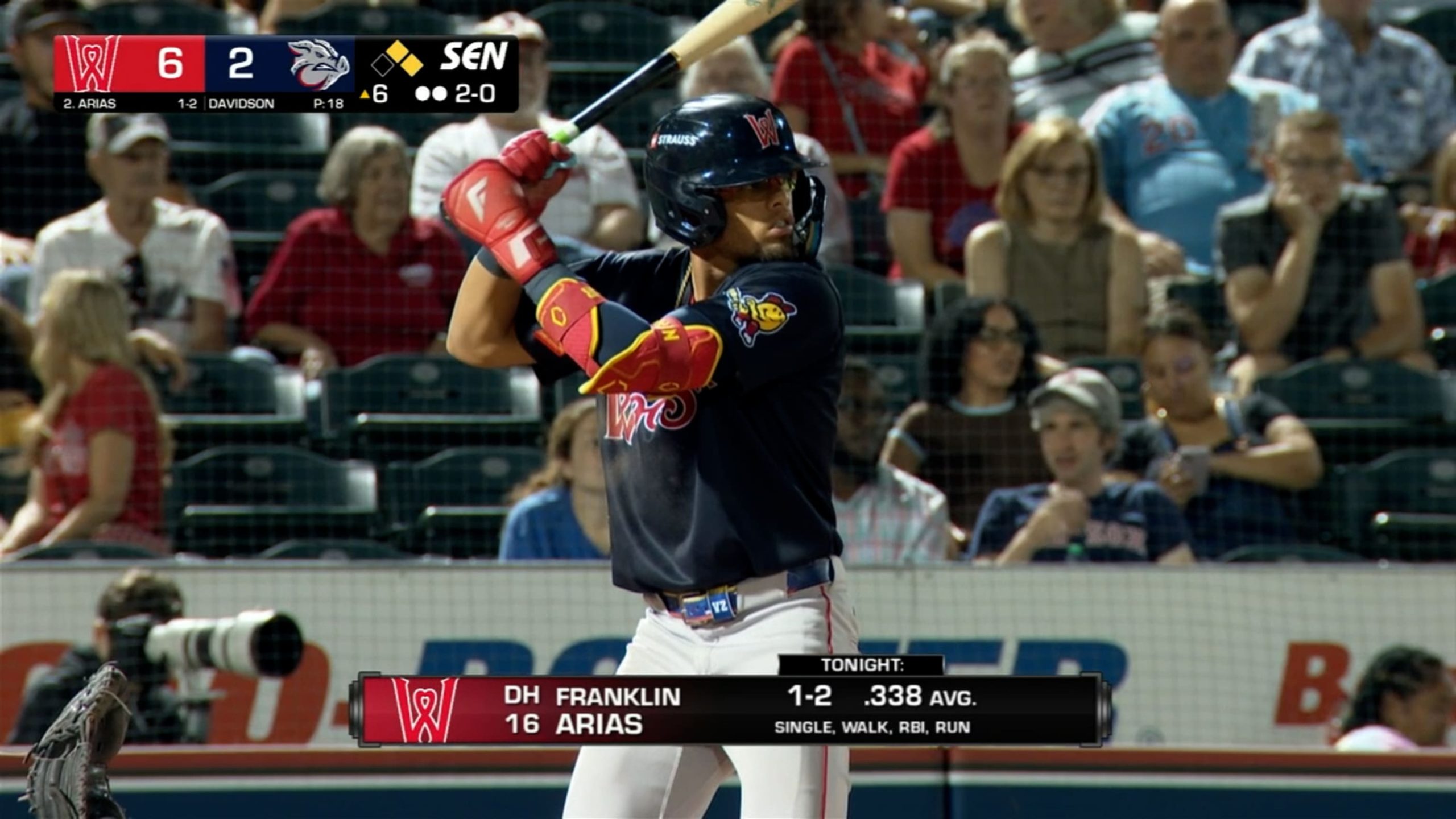 Franklin Arias no para de batear y lidera Triple-A desde su ascenso