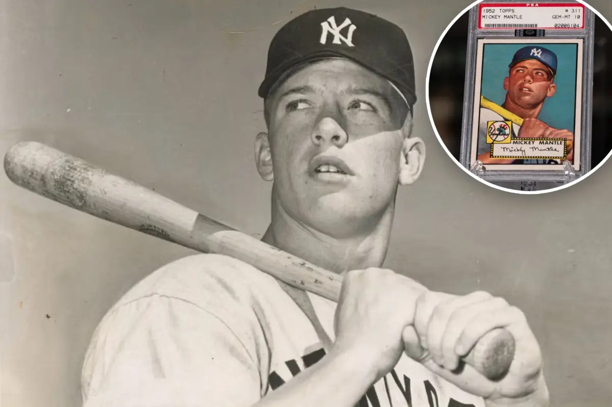 La foto de Mickey Mantle detrás de su tarjeta de 1952 se vende por $3 millones