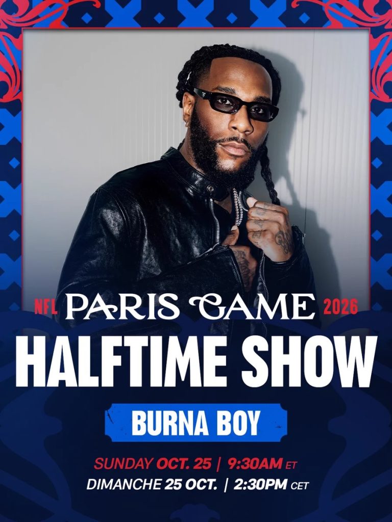 Burna Boy será la estrella del show de medio tiempo de la NFL en París