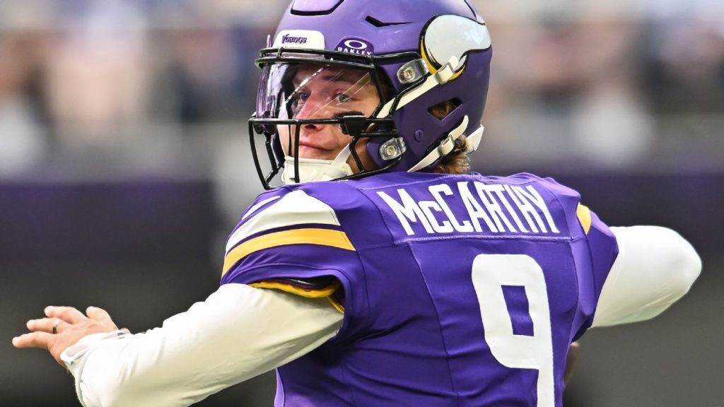 Giants y Vikings acuerdan el traspaso de J.J. McCarthy tras la lesión de Jaxson Dart