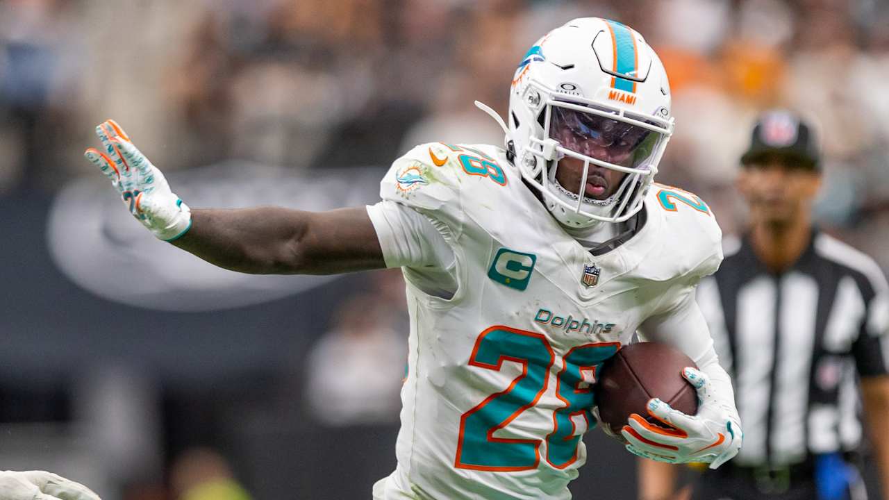 De’Von Achane queda fuera toda la temporada tras romperse el ligamento cruzado ante los Chiefs