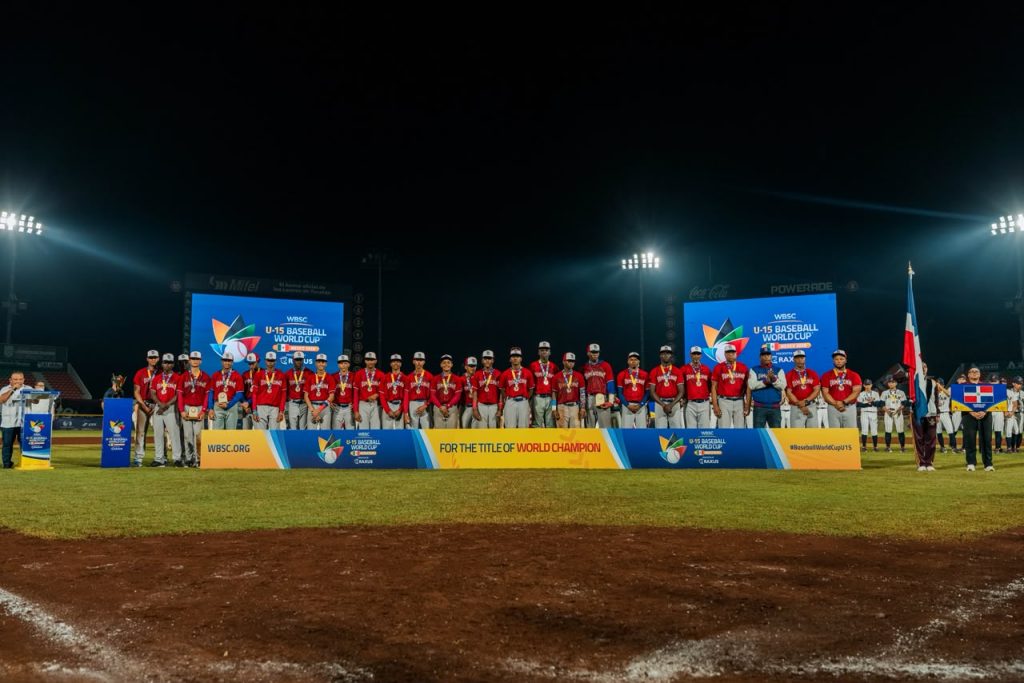 República Dominicana se queda con la medalla de plata Copa Mundial de Béisbol U15