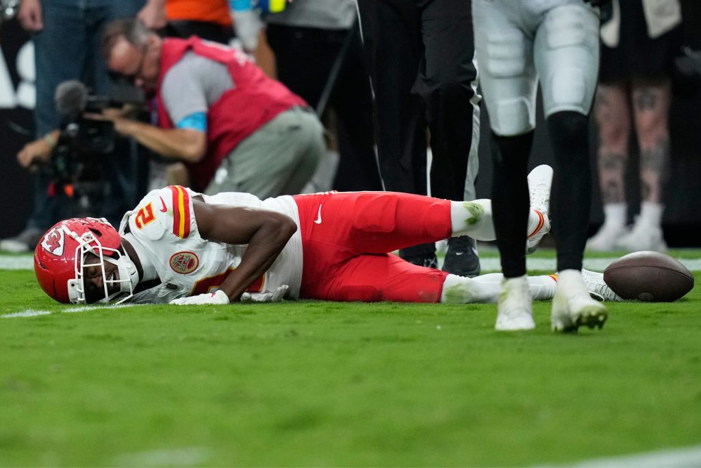 Chiefs podrían perder a Tyquan Thornton prácticamente por toda la temporada