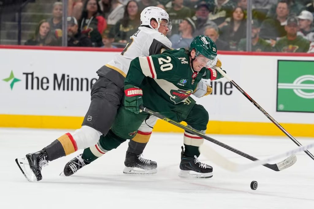 Minnesota Wild frenan la racha ganadora de Vegas Golden Knights con contundente inicio