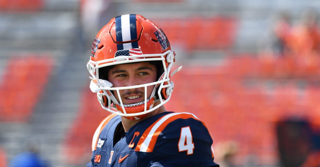 Illinois pierde a su quarterback titular por varias semanas tras una lesión en la mano