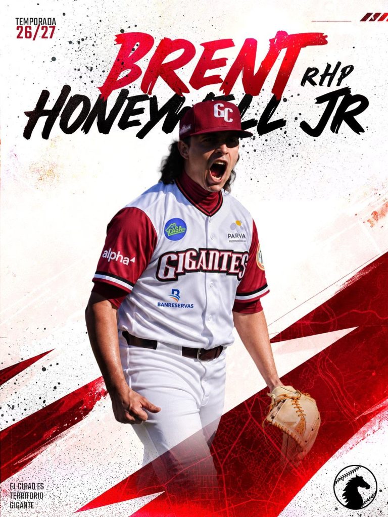 Gigantes del Cibao refuerzan su pitcheo con Alex Young y Brent Honeywell Jr.