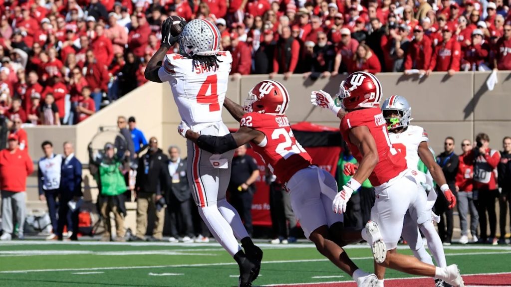 Ohio State derrota a Indiana y asciende al tercer lugar de la clasificación nacional