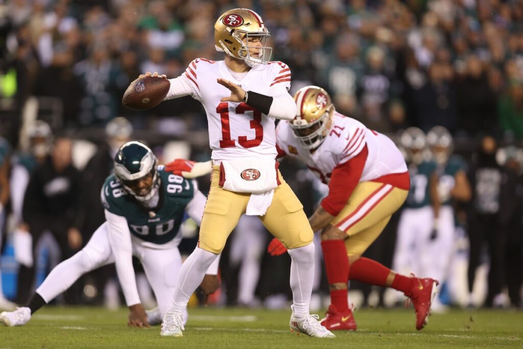 Los 49ers aplastan a los Eagles en una posible previa a una final de la NFC