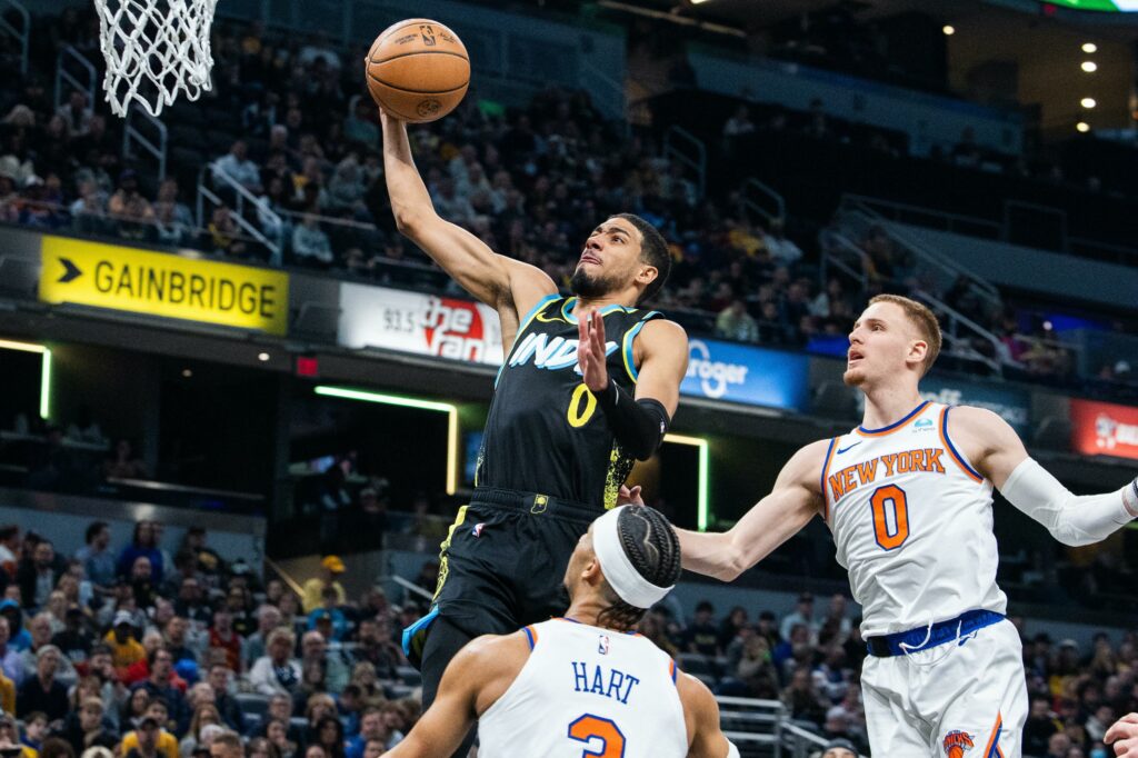 Haliburton empata récord histórico de los Pacers en victoria ante Knicks
