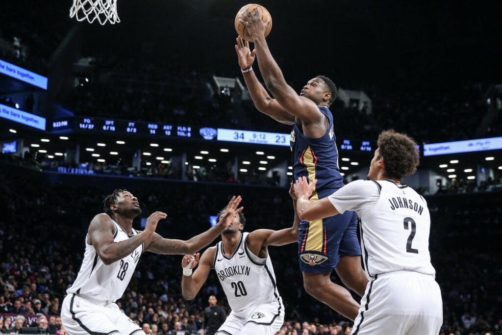 Zion brilla en victoria contra Nets, Pelicans se sitúan quinto en el oeste