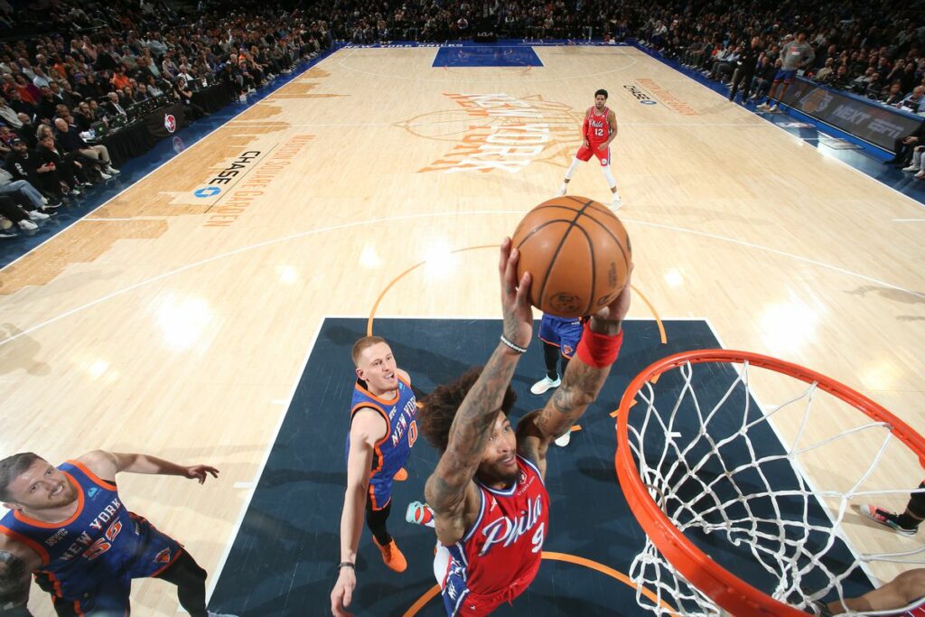 76ers y Knicks protagonizan la menor cantidad de puntos en esta temporada