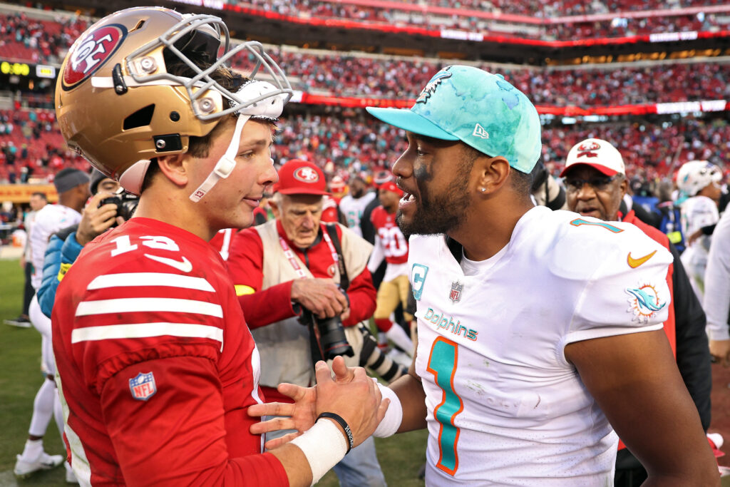 Purdy y Tagovailoa son seleccionados como quarterbacks titulares para el Pro Bowl