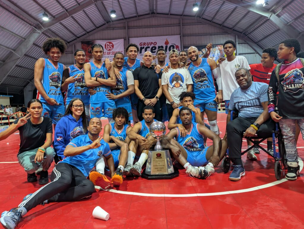 Villa Ferry se corona campeón de torneo de basket superior en Villa Riva