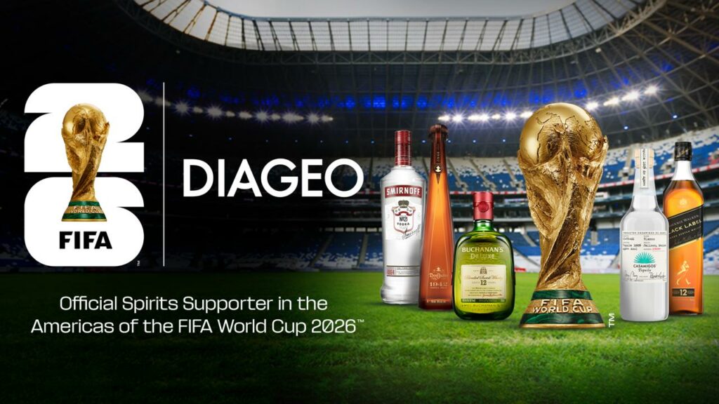 Diageo será promotor oficial de bebidas espirituosas de la Copa Mundial de la FIFA 26™ en Norteamérica, Centroamérica y Sudamérica