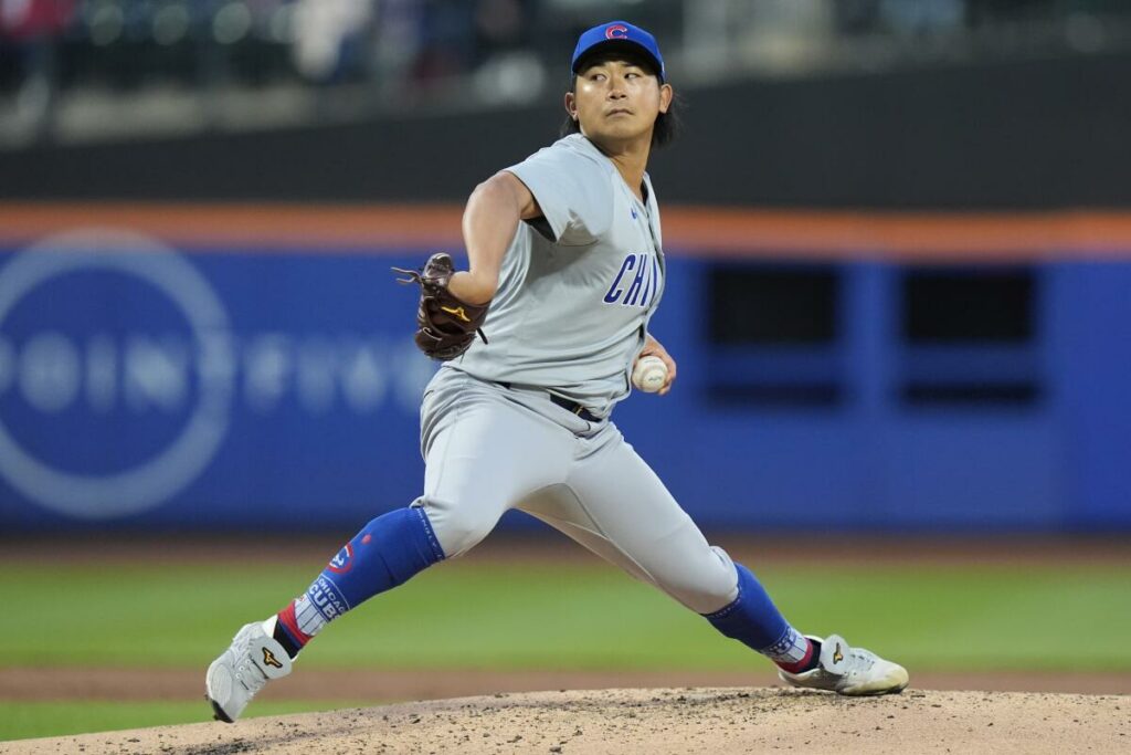 Imanaga sigue intratable, Cubs blanquean a Mets en Nueva York