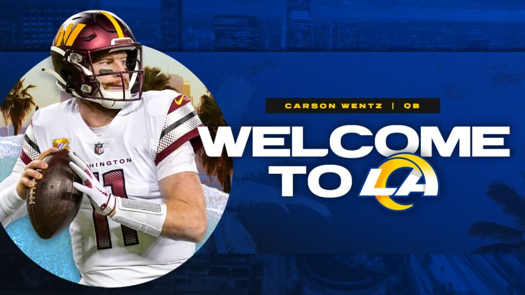 Los Rams firman a Carson Wentz tras la lesión de Stafford