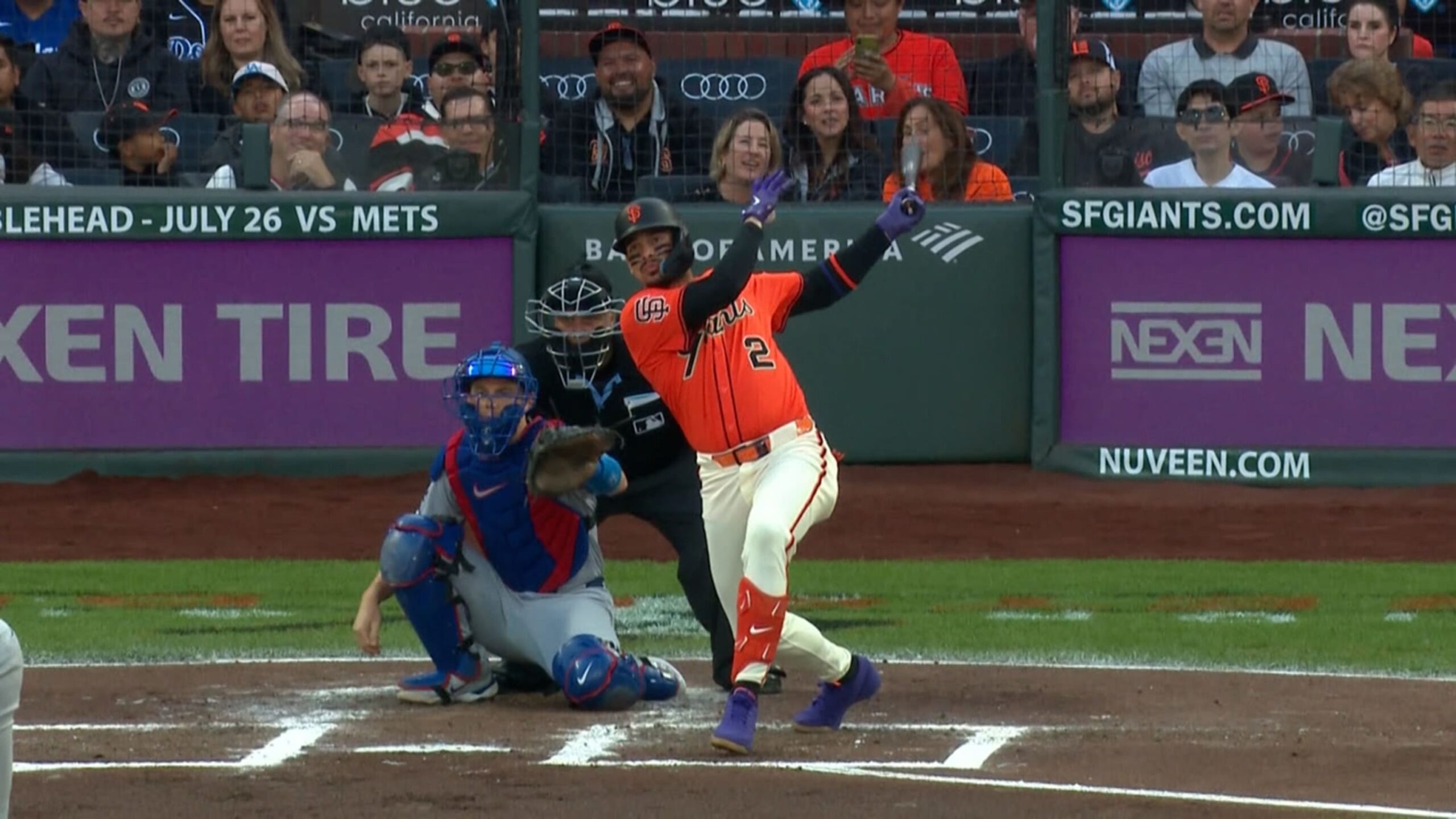 Willy Adames remolca tres en victoria de Giants sobre Dodgers