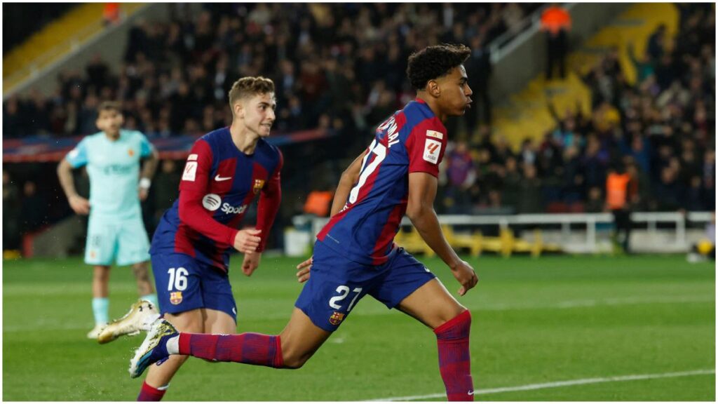 Lamine Yamal anota gol decisivo y le da victoria al Barcelona frente al Mallorca