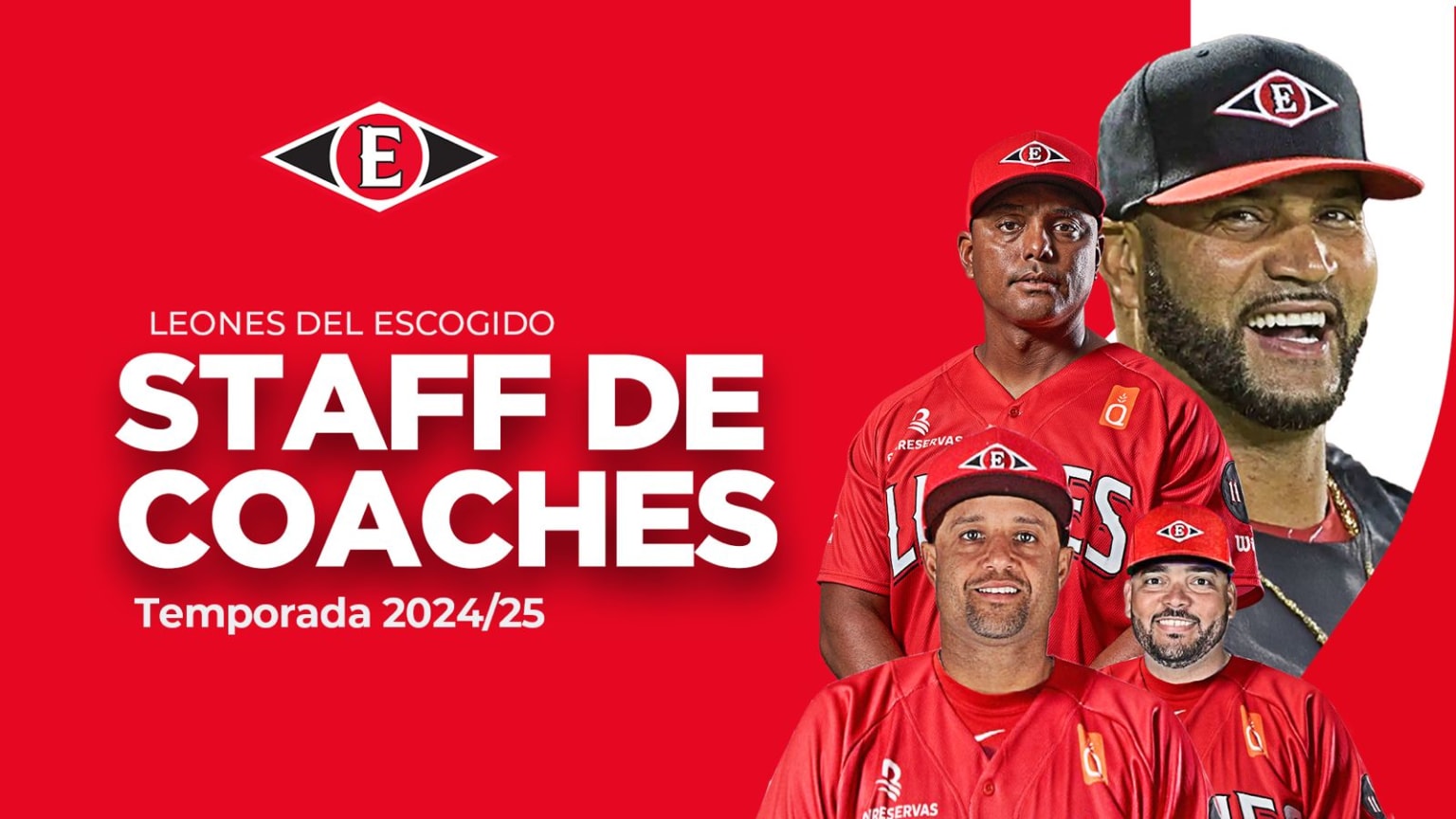 Leones del Escogido definen al cuerpo técnico que acompañará a Albert Pujols