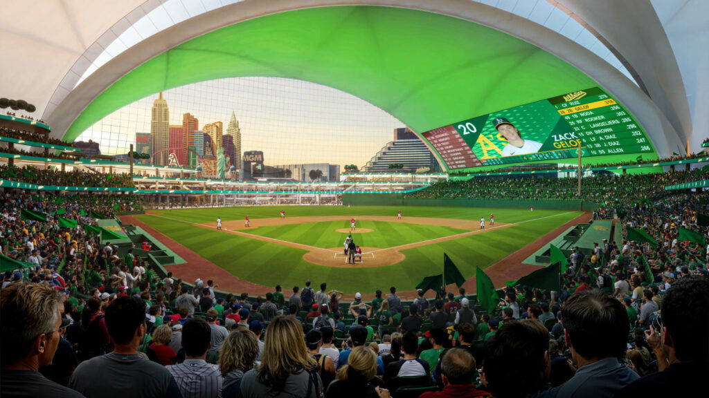 Athletics presentan diseño de estadio nuevo en Las Vegas