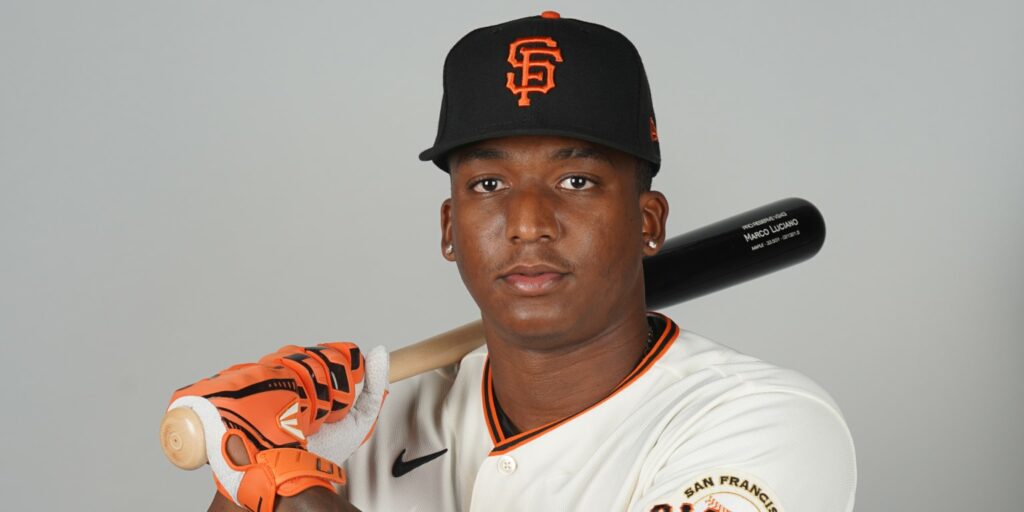 Marco Luciano apunto a ser el campo corto titular de los Giants de San Francisco