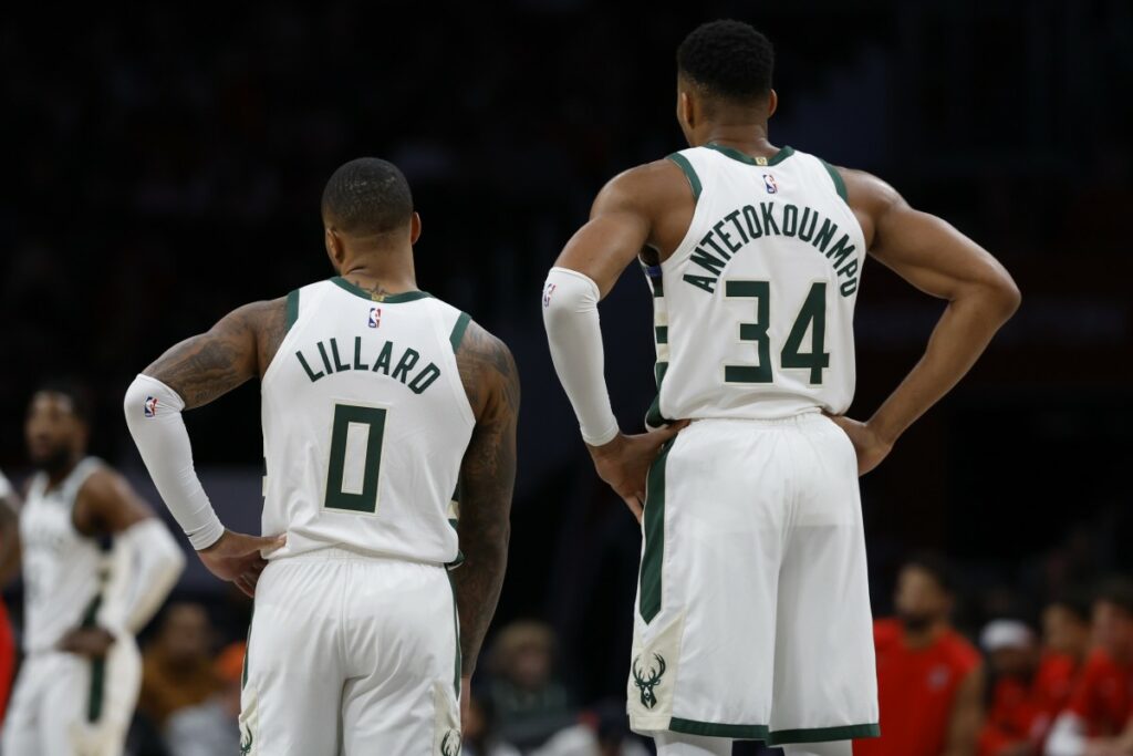 Lillard y Giannis se perderán próximo partido de Bucks